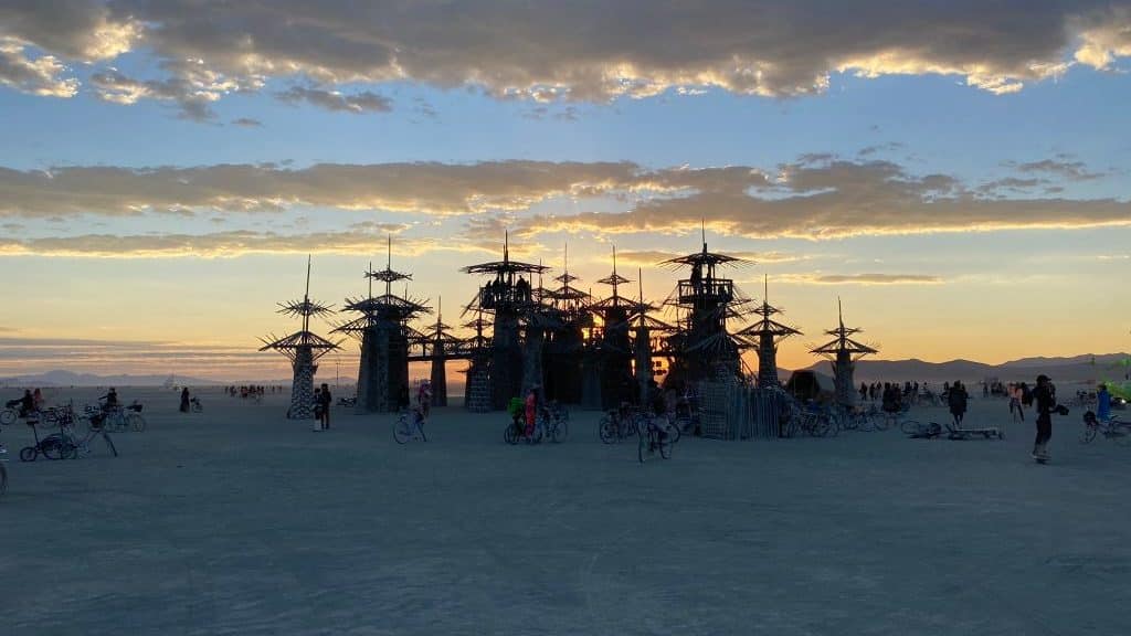 Sonnenuntergang auf dem Burning Man
